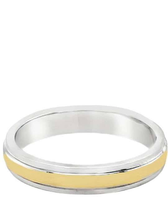 Xryseio Ring Ehering aus Weißgold 14K