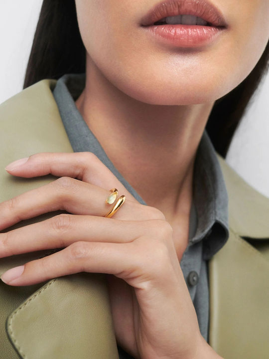 P D Paola Damen Silber Vergoldetes Ring