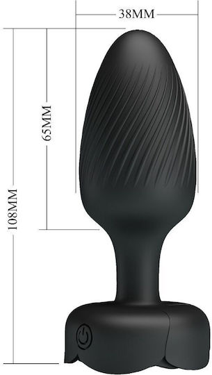 Pretty Love Vibrating Butt Plug Dop Anal cu vibrație Neagră