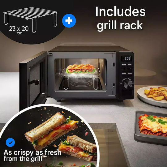 Profi Cook Φούρνος Μικροκυμάτων με Grill 20lt Μαύρος