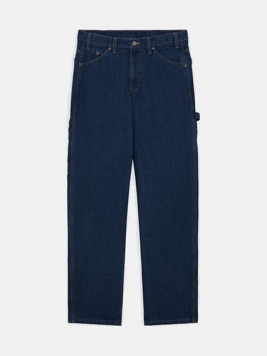 Utility Ανδρικό Παντελόνι Τζιν με Relaxed Εφαρμογή Rinsed Blue