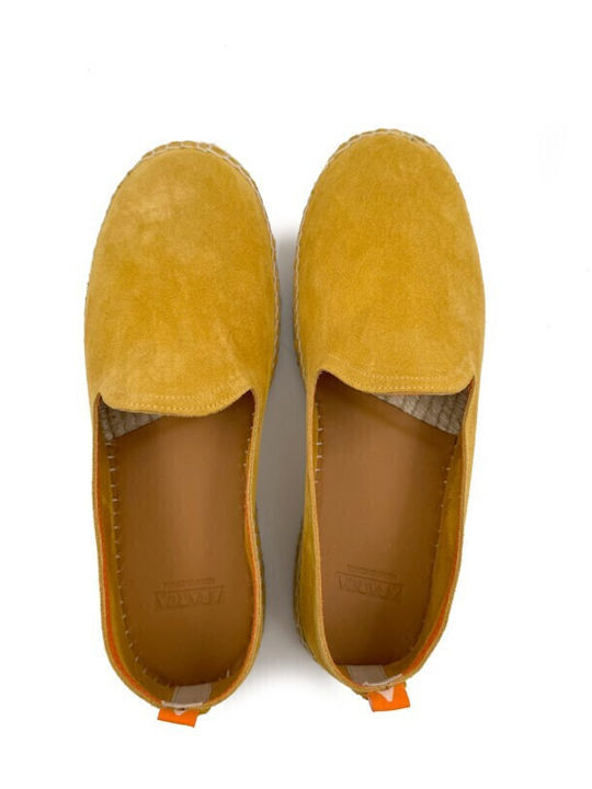 Men's Leather Moccasins Yellow