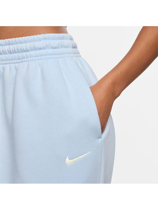 Sportswear Phoenix Hohe Taille Jogginghose Vlies Hellblau