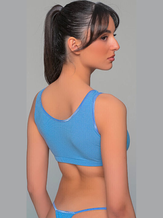 Milena by Paris Underwear Set with Slip Indigo