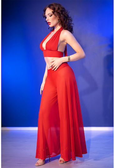 Chilirose Damen Sexy Top Rot
