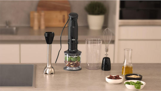 Braun MultiQuick 5 Ραβδομπλέντερ με Ανοξείδωτη Ράβδο 1000W Μαύρο