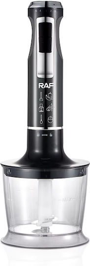 Raf Raf Handmixer mit Inox-Stab 1600W Schwarze