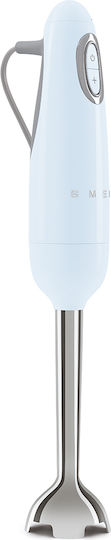 Smeg Blender De Mână Stil Anii 50 Cu Tijă Din Inox 700W Albastru