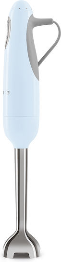 Smeg Blender De Mână Stil Anii 50 Cu Tijă Din Inox 700W Albastru