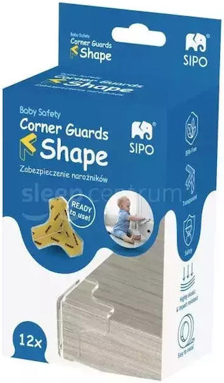 Sipo Protection Corner with Sticker made of Silicone 12pcs