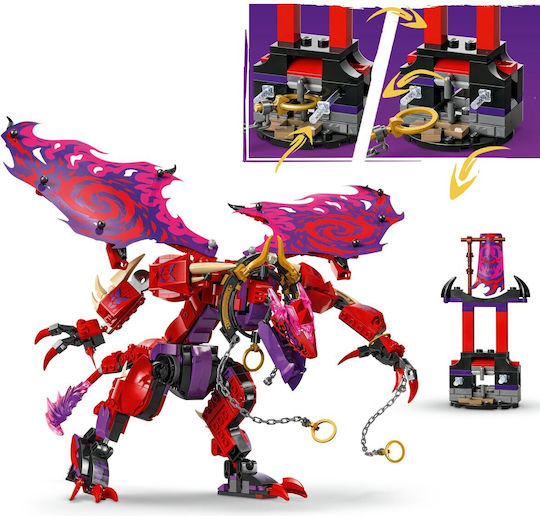 LEGO Ninjago Thunderfang Dragon Of Chaos Pentru 8+ Ani 668 Bucăți