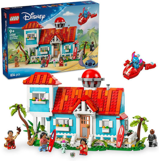 LEGO Disney Lilo and Stitch Beach House for 9+ Years 834 Pieces