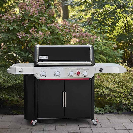 Weber ΕP-435 Газово Барбекю Решетка 86брx48брсм. с 4 бр 21.1кВт и Страничен Нагревател