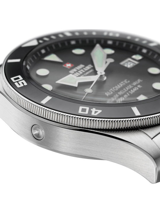 Swiss Military by Chrono Diver Uhr Automatik mit Kautschukarmband Swiss Military by Chrono Diver Uhr Automatik mit Kautschukarmband