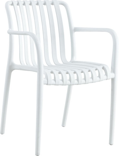 Sessel Tahiti White 58x56x81cm