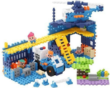 Marioinex Τουβλάκια Waffle Mini - Police Station για 3+ Ετών 280τμχ