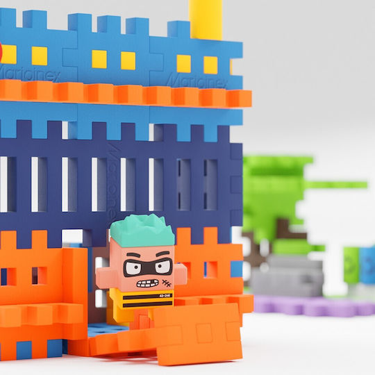 Marioinex Τουβλάκια Waffle Mini - Police Station για 3+ Ετών 280τμχ