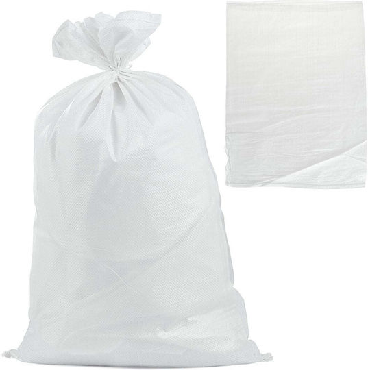 Polypropylene Fabric Bag 50 x 80 cm Capacity 30 kg White Geko G71983a