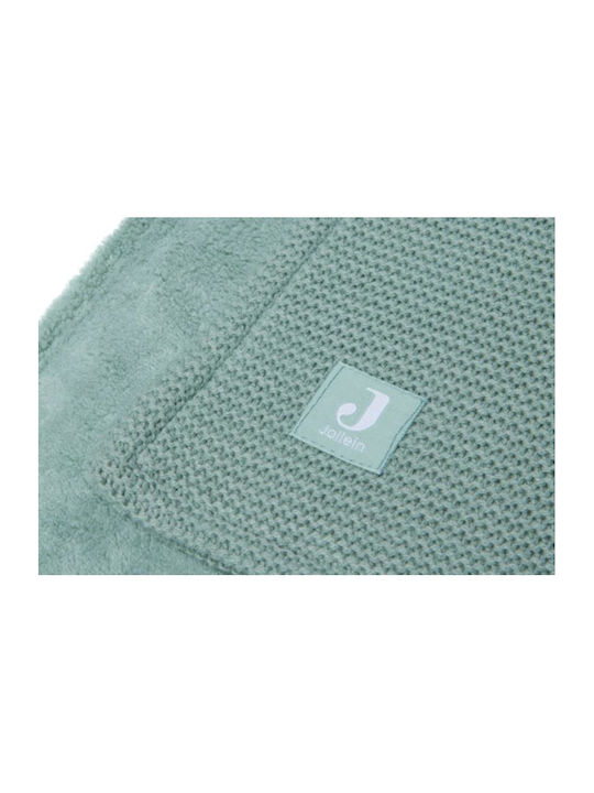 Jollein Κουβέρτα Κούνιας Fleece Πράσινη 100x150εκ.