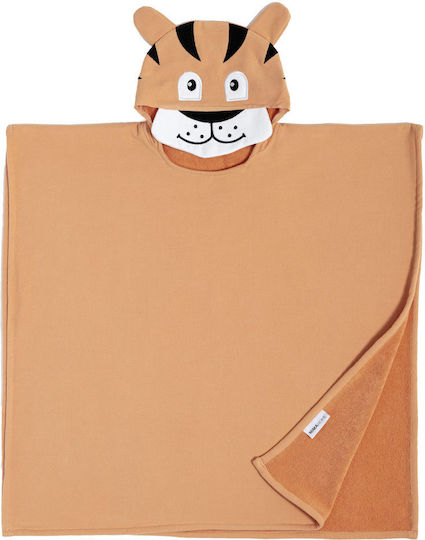 Nima Kids Πόντσο No 4/6 Tiger Πορτοκαλί