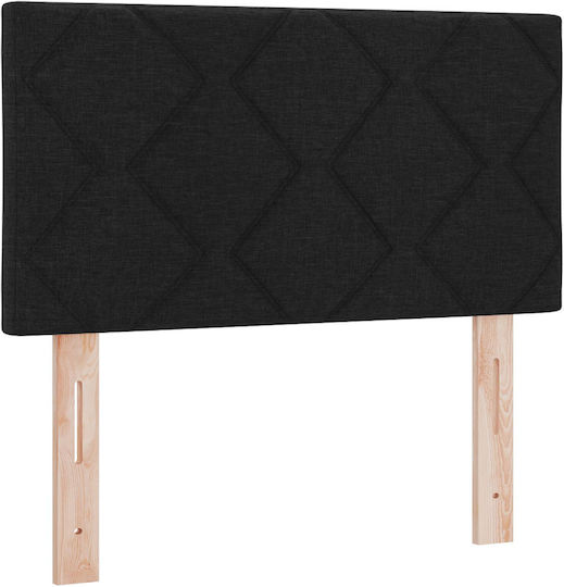 vidaXL Stoff Kopfstütze für Betten Schwarz 80x78cm