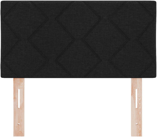 vidaXL Stoff Kopfstütze für Betten Schwarz 80x78cm
