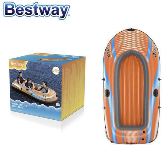 Bestway Inflatable Boat for 2 Adults Orange 246x122cm