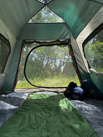 Campo Rover 4 Αυτόματη Καλοκαιρινή Σκηνή Camping Πράσινη με Διπλό Πανί για 4 Άτομα 240x240x160εκ.