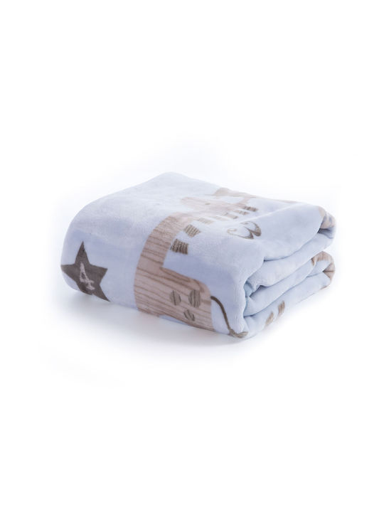 Nef-Nef Homeware Blanket Nursery Swaddling Blankets Favorite Toys Velvet Light Blue Favorite Toys 75x100cm