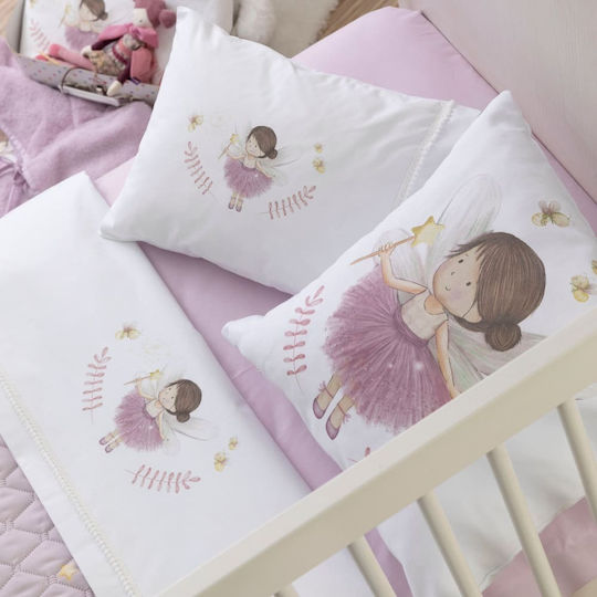 Borea Decke Kinderbett Fantasia Samt Rosa 140x100cm