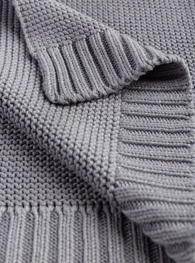 Sensillo Одеяло Детски пелени за пелени 100% памук Сив Grey 80x100см.