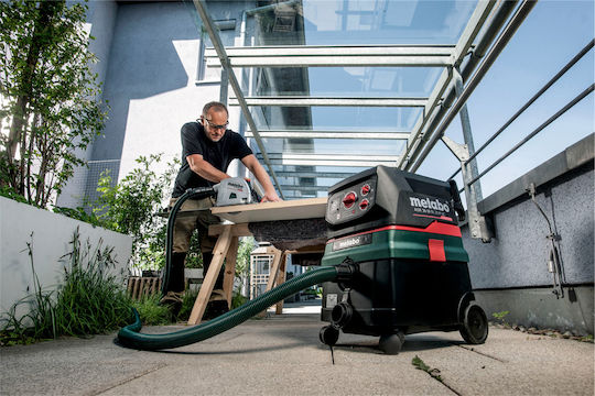 Metabo Asr 3618 Bl 25 M Sc Rechargeable Wet-Dry Vacuum with Plastic Container 25lt