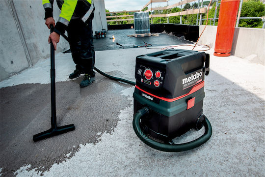 Metabo Asr 3618 Bl 25 M Sc Rechargeable Wet-Dry Vacuum with Plastic Container 25lt