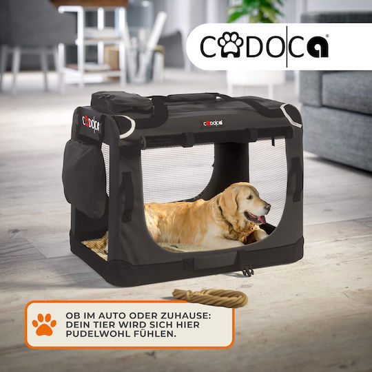 Geantă de Transport pentru Câini și Pisici Cadoca Gri Închis Mărime XL 82x58x58 cm