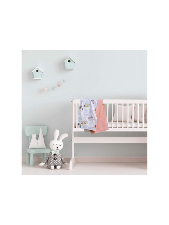 Das Home Fun 4915 Baby Sheets Set Cradle Cotton Light Blue, Mint, Pink Multicolored 70x120cm 2pcs