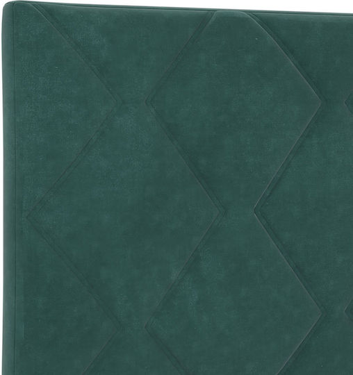 vidaXL Stoff-Kopfstütze für Betten Dunkelgrünes 80x88cm