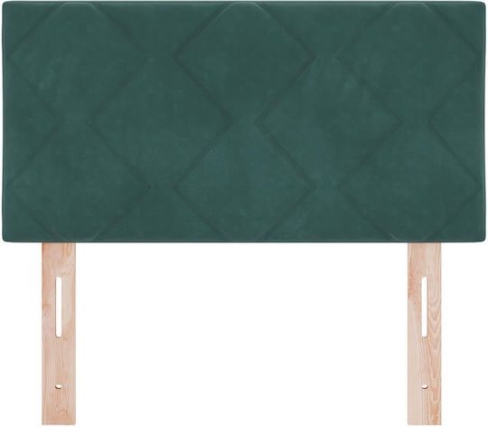 vidaXL Stoff-Kopfstütze für Betten Dunkelgrünes 80x88cm