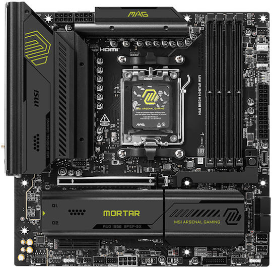 MSI MAG B850M Mortar Wifi Дънна платка Micro ATX с AMD AM5 Сокет