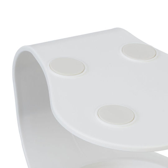 Bol ortopedic pentru hrană și apă pisici 2 bucăți bază antiderapantă transparent alb 15 x 13 x 15 cm