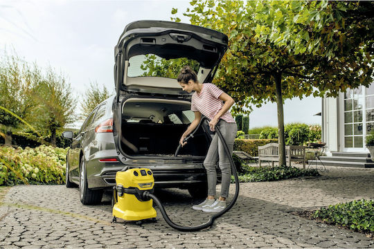 Karcher WD 4 P Vacuum Wet / Dry 1000W with Stainless Bin 20lt