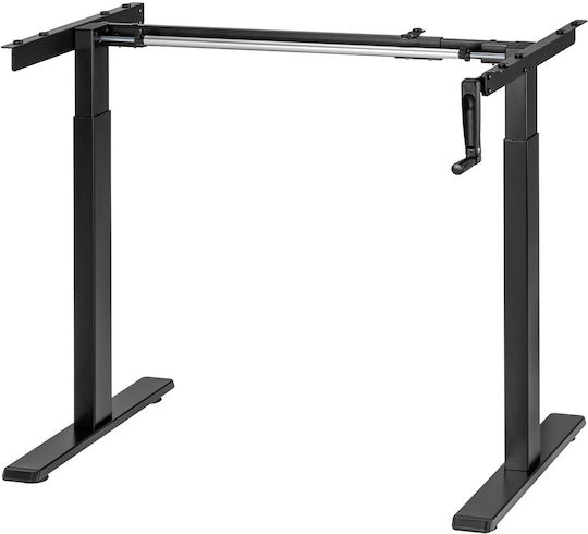 Maclean Energy Βάση Γραφείου Μεταλλική Μαύρη 100x60x70cm