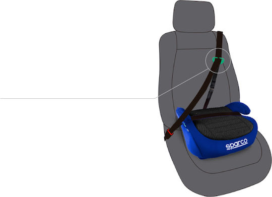 Sparco Καθισματάκι Αυτοκινήτου Booster i-Size με Isofix Blue 22-36 kg