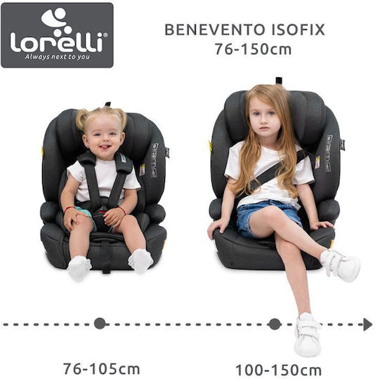 Lorelli Benevento Autositz i-Size mit Isofix Black Jasper