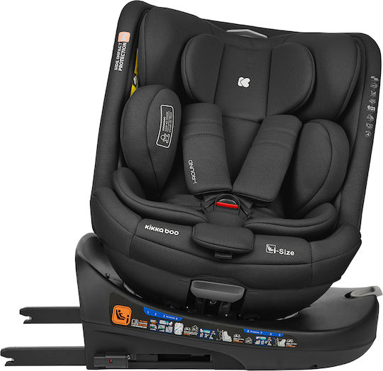 Kikka Boo i-Round Καθισματάκι Αυτοκινήτου i-Size με Isofix Black