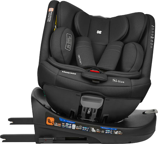 Kikka Boo i-Round Καθισματάκι Αυτοκινήτου i-Size με Isofix Black