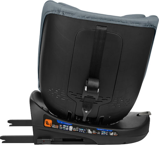 Kikka Boo i-Round Детско Столче за Кола i-Размер с Isofix Тъмно сиво