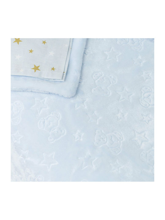 Borea Blanket Cot Pink with Animal 110x140cm