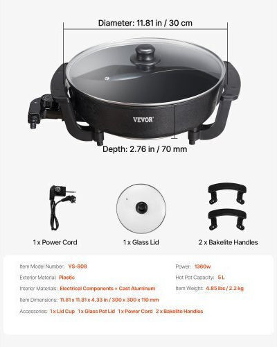 Vevor Teppanyaki 30x30εκ.