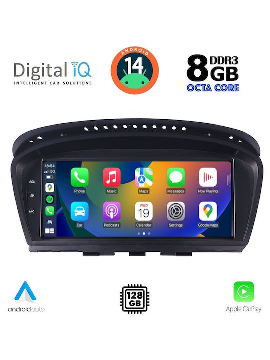 Digital IQ Car Audio System for BMW E60 2008-2011 (Bluetooth/USB/WiFi/GPS/Apple-Carplay/Android-Auto) with Touch Screen 8.8"