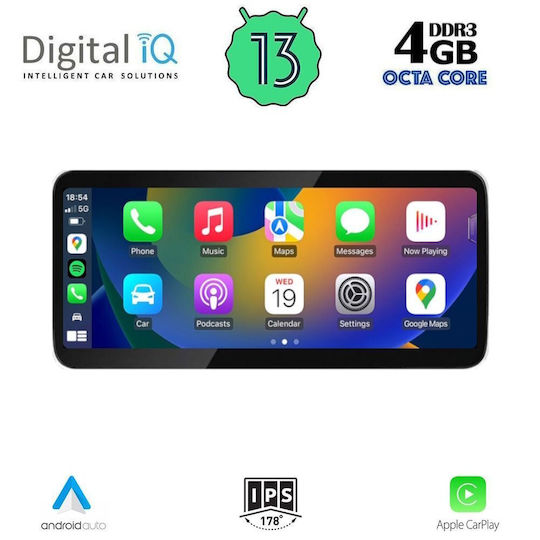 Lenovo Автомобилна Аудио Система (Блутут/USB/AUX/WiFi/GPS/Apple-Carplay/Android-Auto) с Тъчскрийн 10.33"